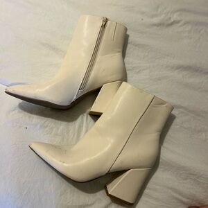 Madden Girl White Booties